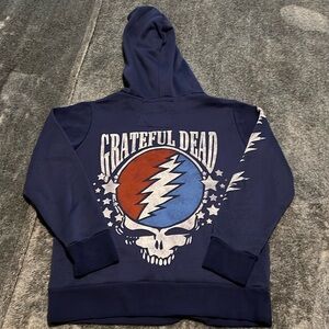Boys Vintage Style Grateful Dead Hooded Sweatshirt Size 8